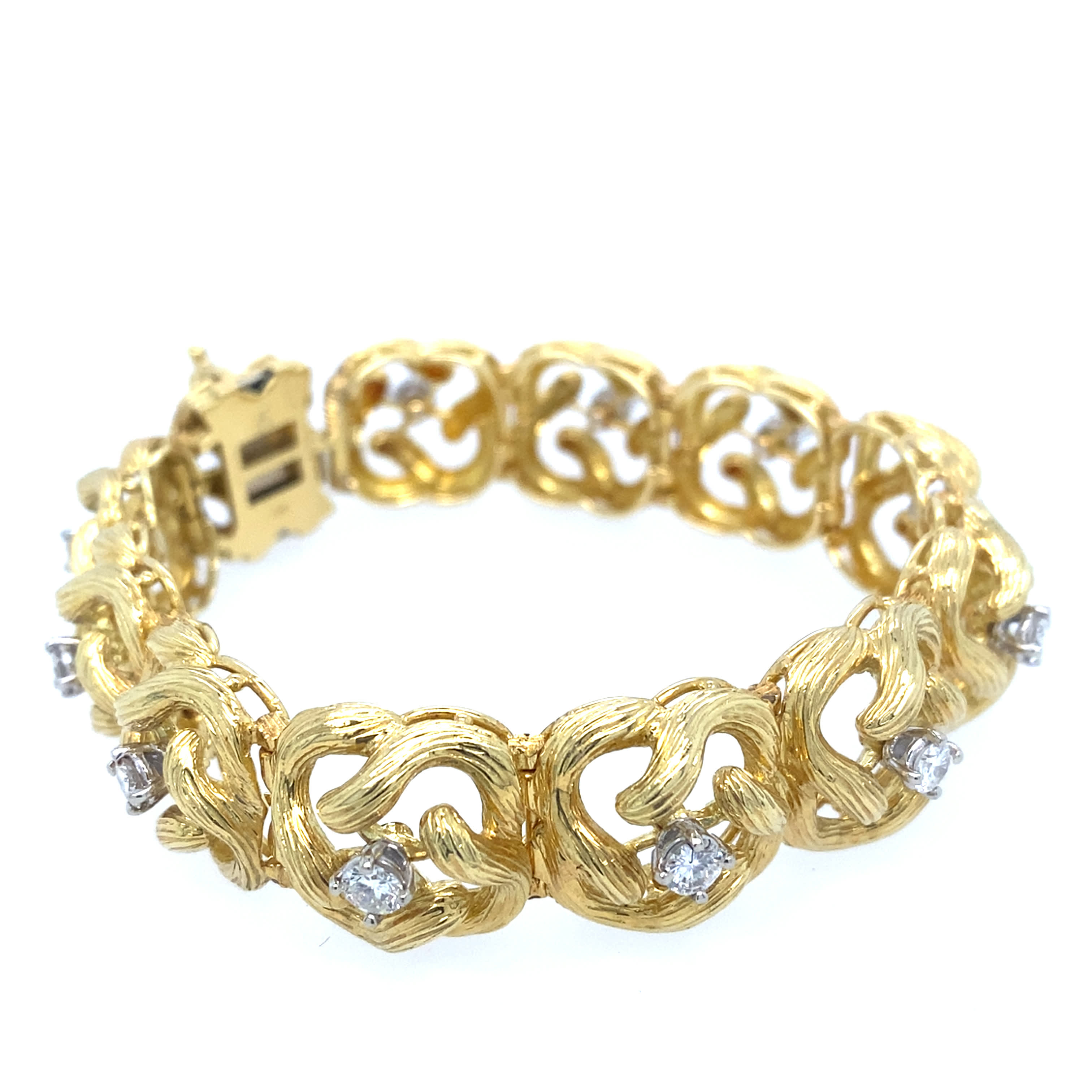 18K Gold and Diamond Bracelet
