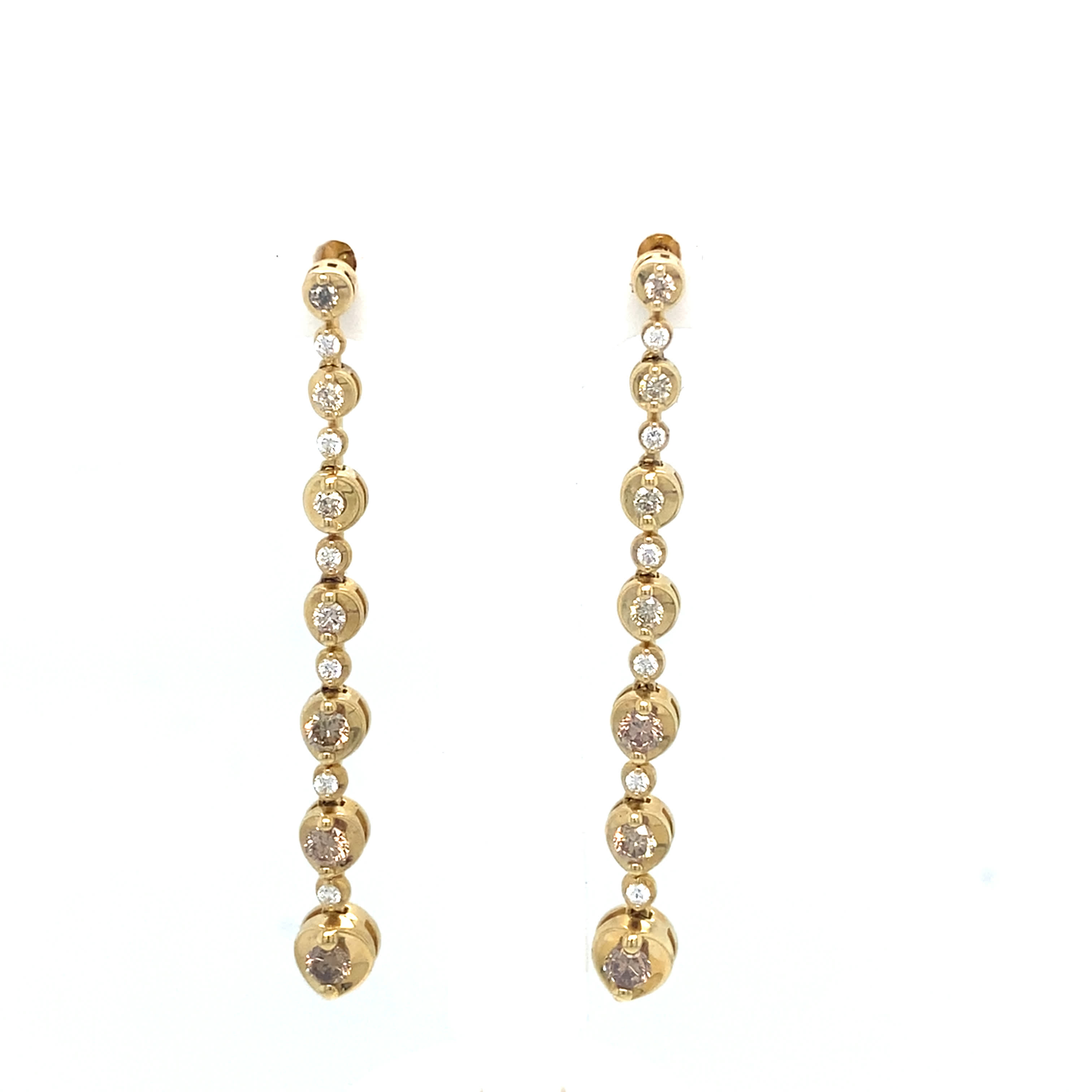 Champagne Diamond Earrings
