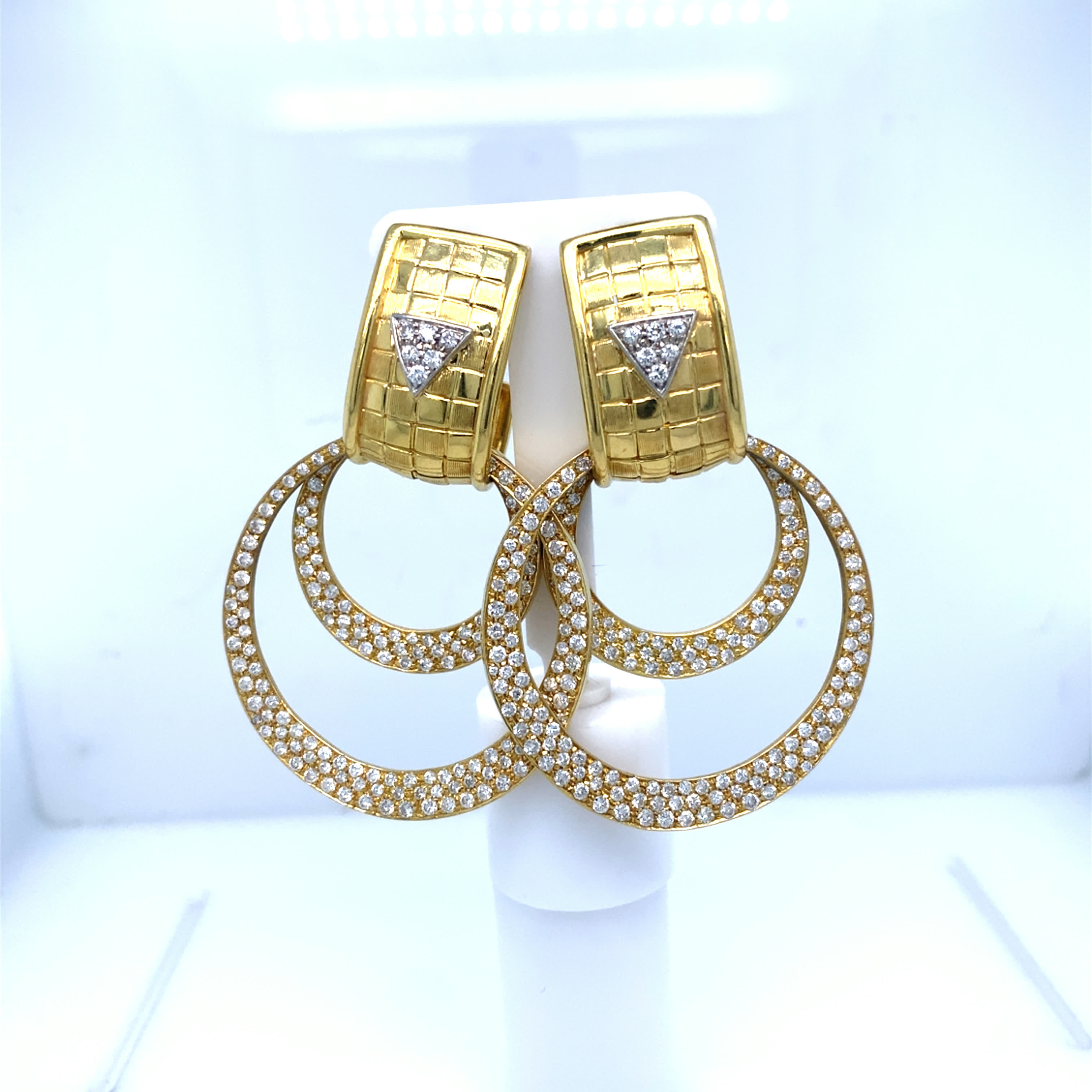 Diamond Hoop Earrings