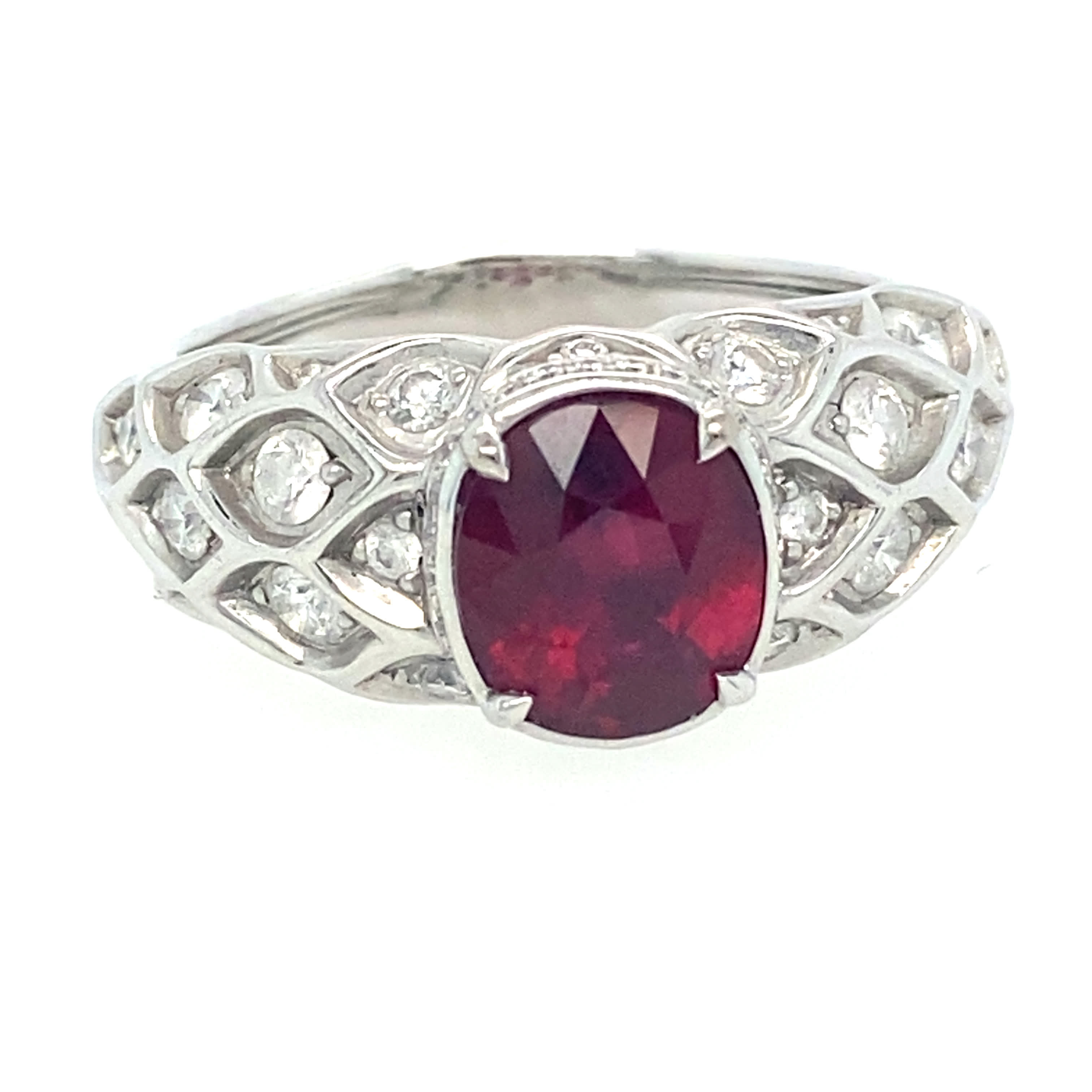 Kat Florence Pigeon Blood Ruby Ring