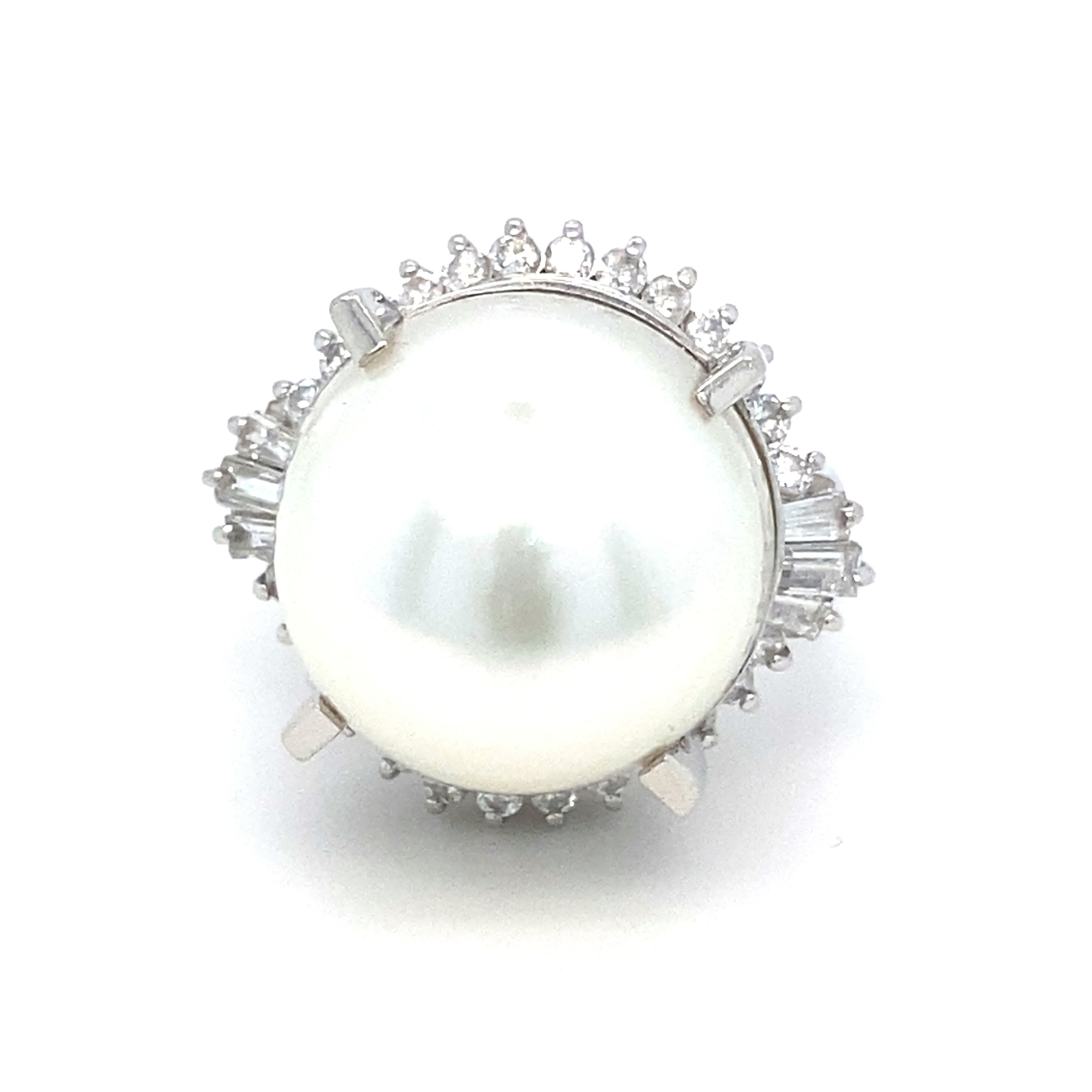South Sea White Pearl Ring