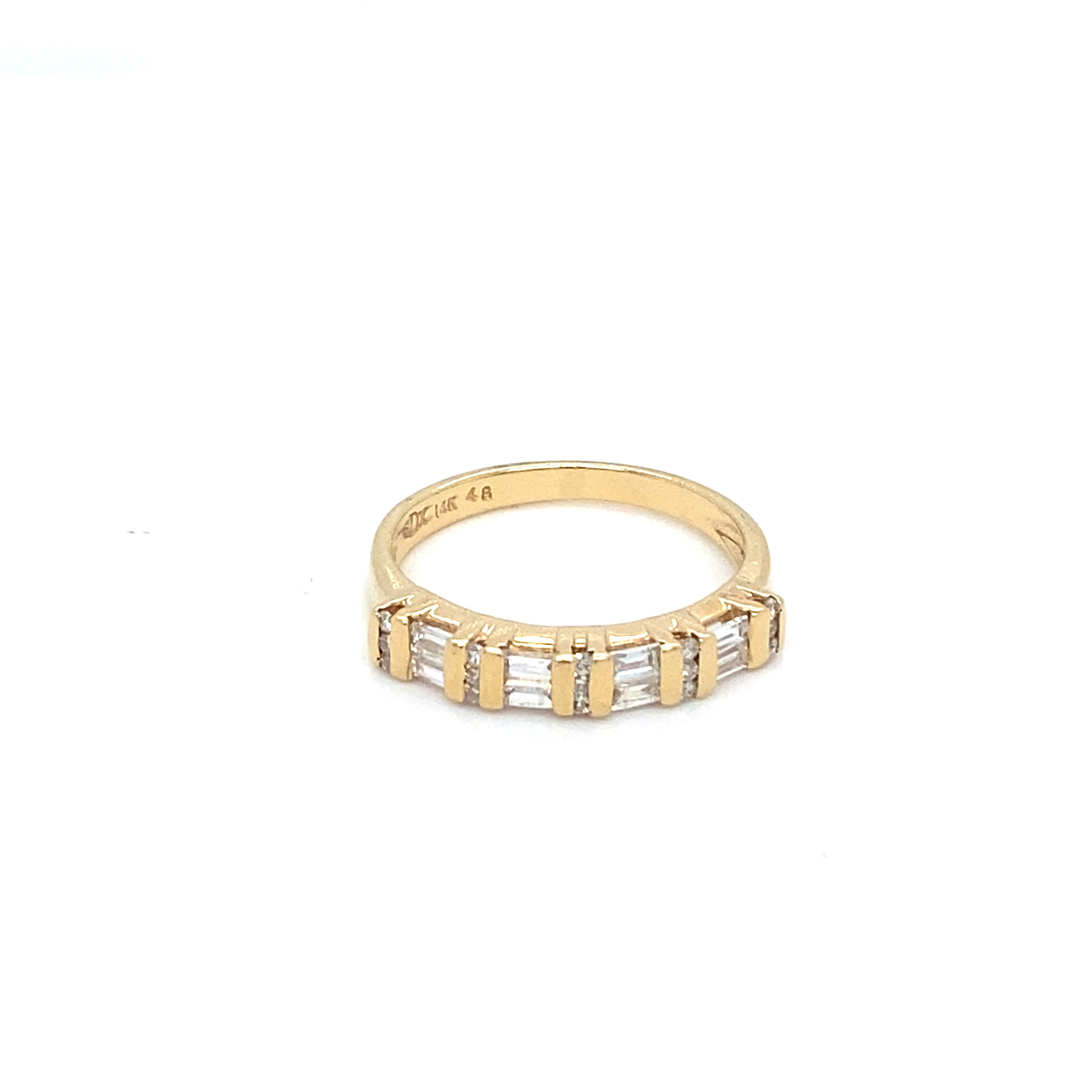 14K Baguettes Diamond Band
