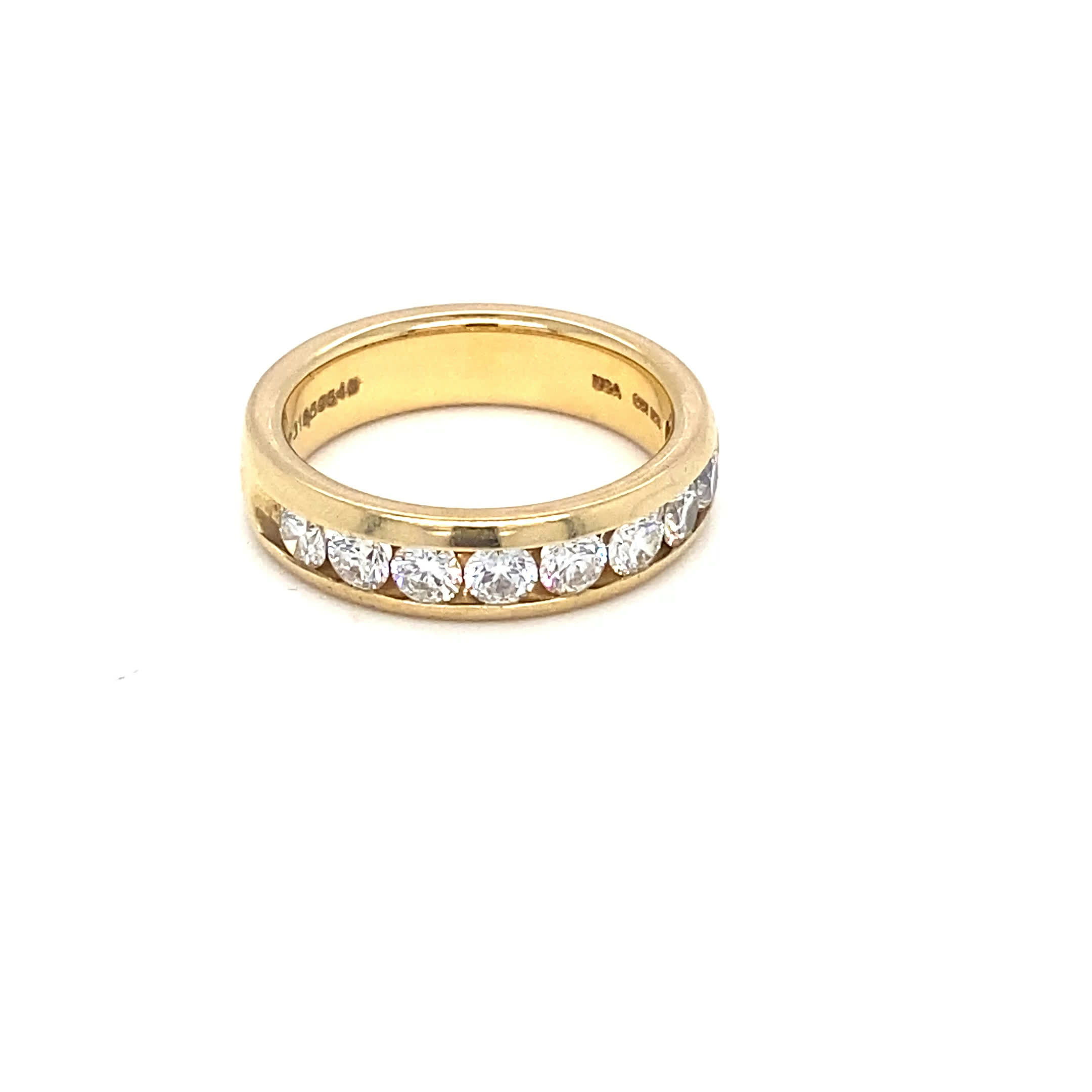 18K Diamond 1ct wedding band