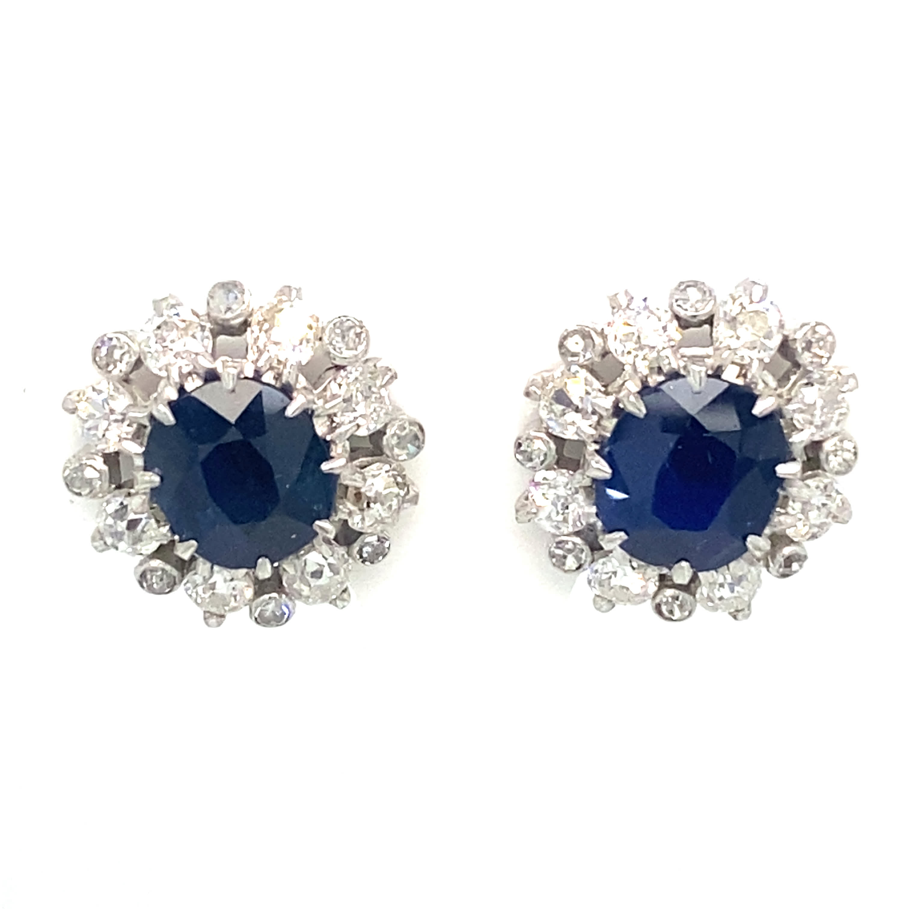 Antique Burmese Sapphire Earrings